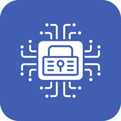 Cyber Security Line Color Icon