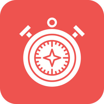 recommend clip art: Compass Line Color Icon