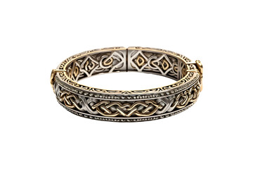Naklejka premium Modern female bracelet isolated on transparent and white background