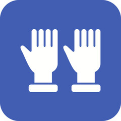 Protective Gloves Line Color Icon