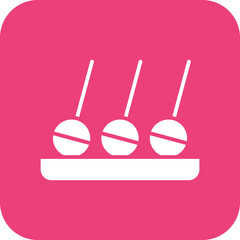 Appetizer Line Color Icon