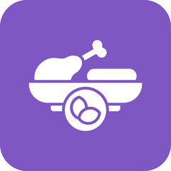 Food Substitution Line Color Icon