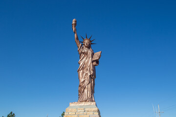 Fototapeta premium Mini Statue of Liberty near Harlan Kansas. High quality photo