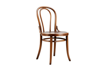 Bistro chair sidepose isolated on transparent and white background