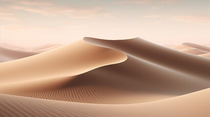 Fototapeta na wymiar A landscape of sand dunes juxtaposed with sound waves, materializing undulating forms.