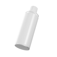 a blank spray paint can isolated on a white background