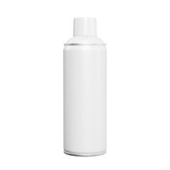a blank spray paint can isolated on a white background
