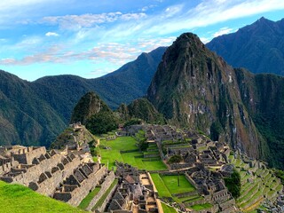 Machu Picchu Peru ancient city of Incas. 
