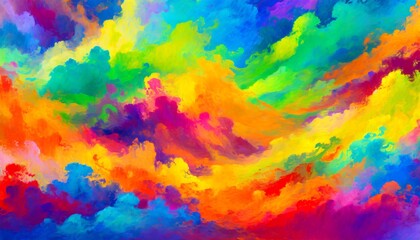 Fototapeta na wymiar Abstract bright color clouds background