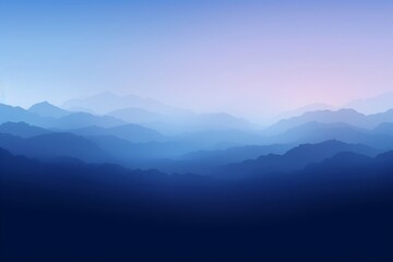 Fototapeta premium Intense and dramatic Topaz Twilight, Abstract gradient background of Blue to Black, Abstract misty mountain landscape