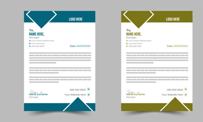 Business Style Letterhead Design Vector Template For Your Project. Simple And Clean Print Ready Design,