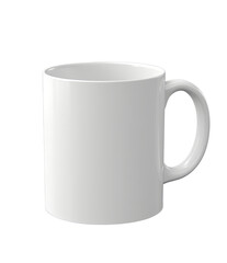 11oz White Empty Mug Mockup isolated on transparent background PNG