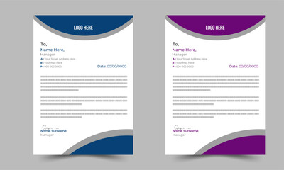 Creative Letterhead Design template