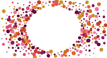 Colorful geometric abstract background. Overlapping colorful circles. Modern elegance, bright fashion background. For card, banner, poster, flyer, and web. Vector illustration