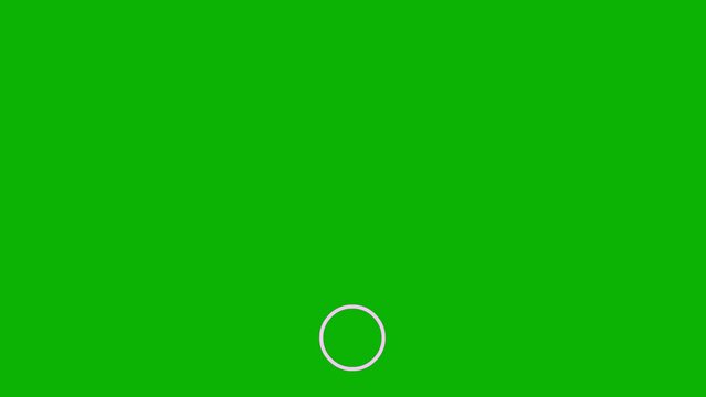 Animated pink icon of Wi-Fi. Linear symbol. Looped video. Vector illustration isolated on green background.