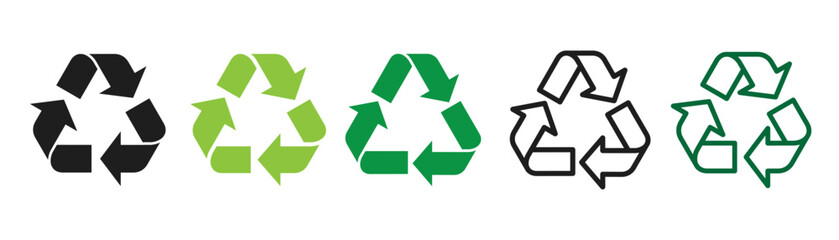 Arrow icons for recycling and circulation