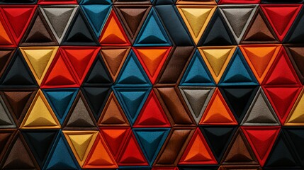 Fondo abstracto geométrico textil. Generado por IA.