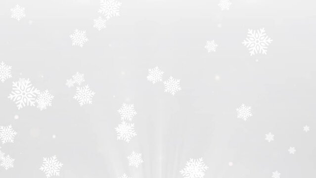 snowflake flying background. Christmas background.
Winter frame background. 4K loop animated frame.