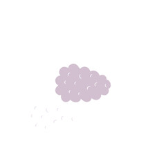 Cloud icon. Simple style weather poster background symbol. brand logo design element. Cloud t-shirt printing. Vector for sticker.