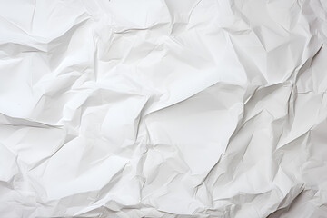Clean white paper, wrinkled, abstract background	
