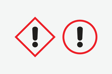 Simple traffic signs. Vector illustration. 