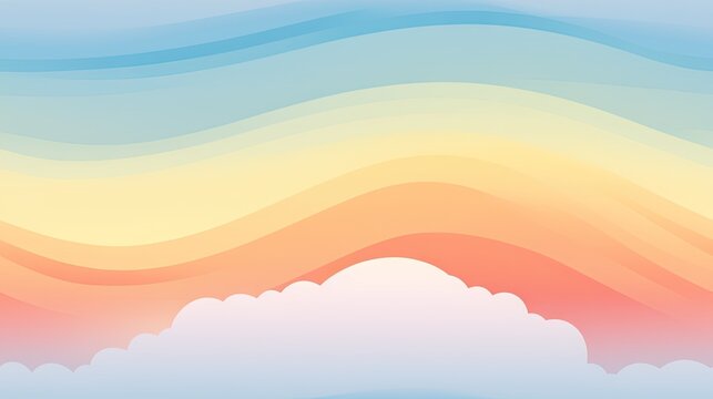  a picture of a sky with clouds and a sky that looks like a wave or a wave in the sky.  generative ai