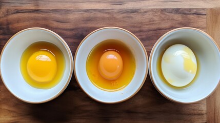 Different egg for different smooth egg yolk Ai generated art - obrazy, fototapety, plakaty