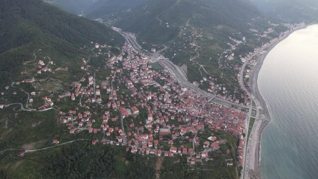 A view from the town of inebolu in Kastamonu, Turkey.