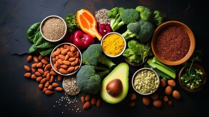 vegetables on the table