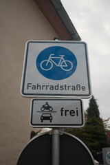 Fahrradstrasse Schild