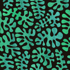 Abstract trendy shapes seamless pattern. Vector background
