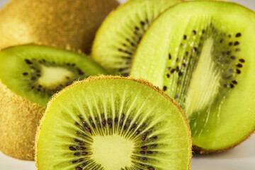 a very tasty kiwi fruit in a slice.