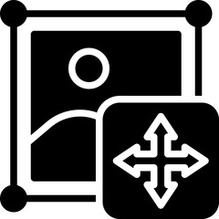Fototapeta premium Move Images Icon