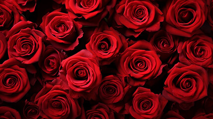 Red rose background. Symbol of love and passion