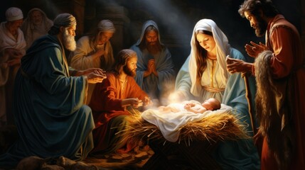 nativity, religious scene