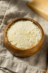 Obraz na płótnie Canvas Healthy White Grated Parmesan Cheese