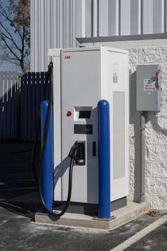 ABB Electric Vehicle Charger with a CCS connection. ABB offers total EV charging solutions.
