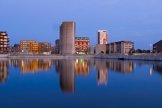 with a view over Limhamn, Sweden