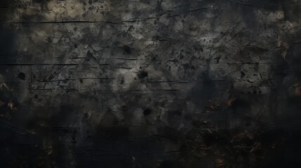 Fototapeta na wymiar texture of a black wall with scratches and dirt.