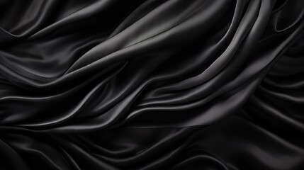 Fototapeta premium background black silk with folds.