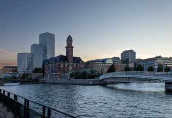 Naklejka premium In the middle of Malmo City