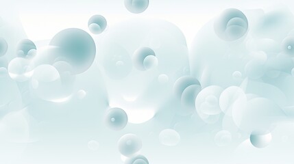  a group of bubbles floating in the air on a light blue background with a light blue sky in the background.  generative ai