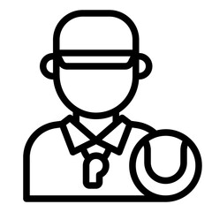 Tennis Coach profession icon