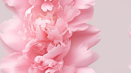  a close up of a pink flower on a gray background with a white background and a pink flower in the middle of the image.  generative ai
