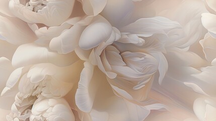  a close up of a white flower with lots of petals in the center of the flower and the center of the flower in the middle of the flower.  generative ai