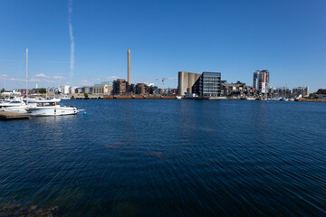 Obraz premium View over Limhamn a summer day