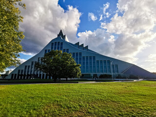 Riga city is the capital of Latvia for holidays all year round... Riga, Latvia, 08-17-2021