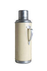 Chinese vacuum flask  on white background