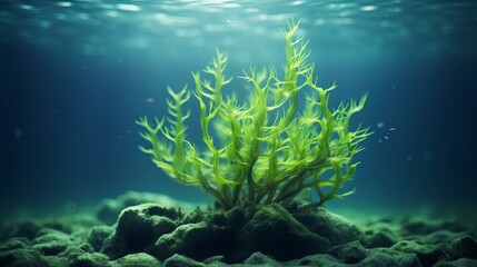 Naklejka na ściany i meble green seaweed.