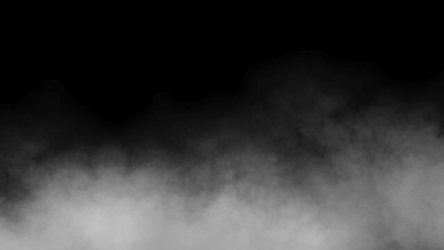 natural fog or clouds on black background	